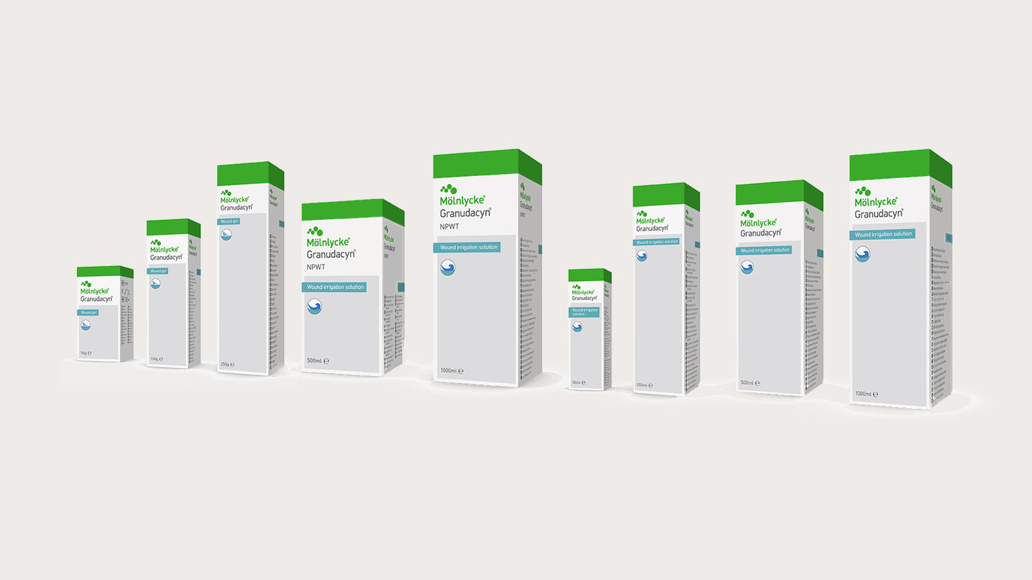 Granudacyn® Wound Irrigation Solution & Gel
