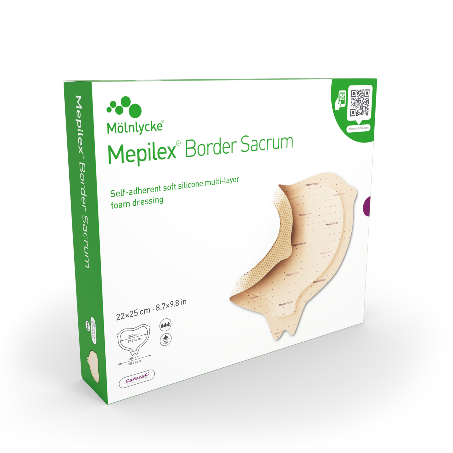 Mepilex® Border Sacrum Dressing