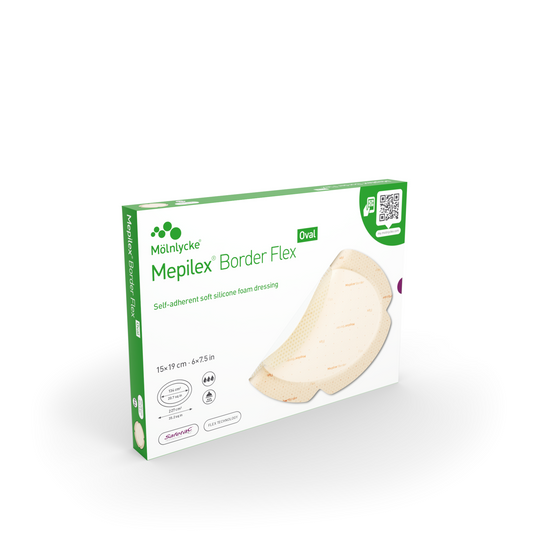Mepilex® Border Flex Oval Dressing