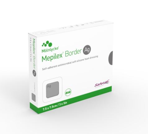 Mepilex® Border Ag Silver Dressing
